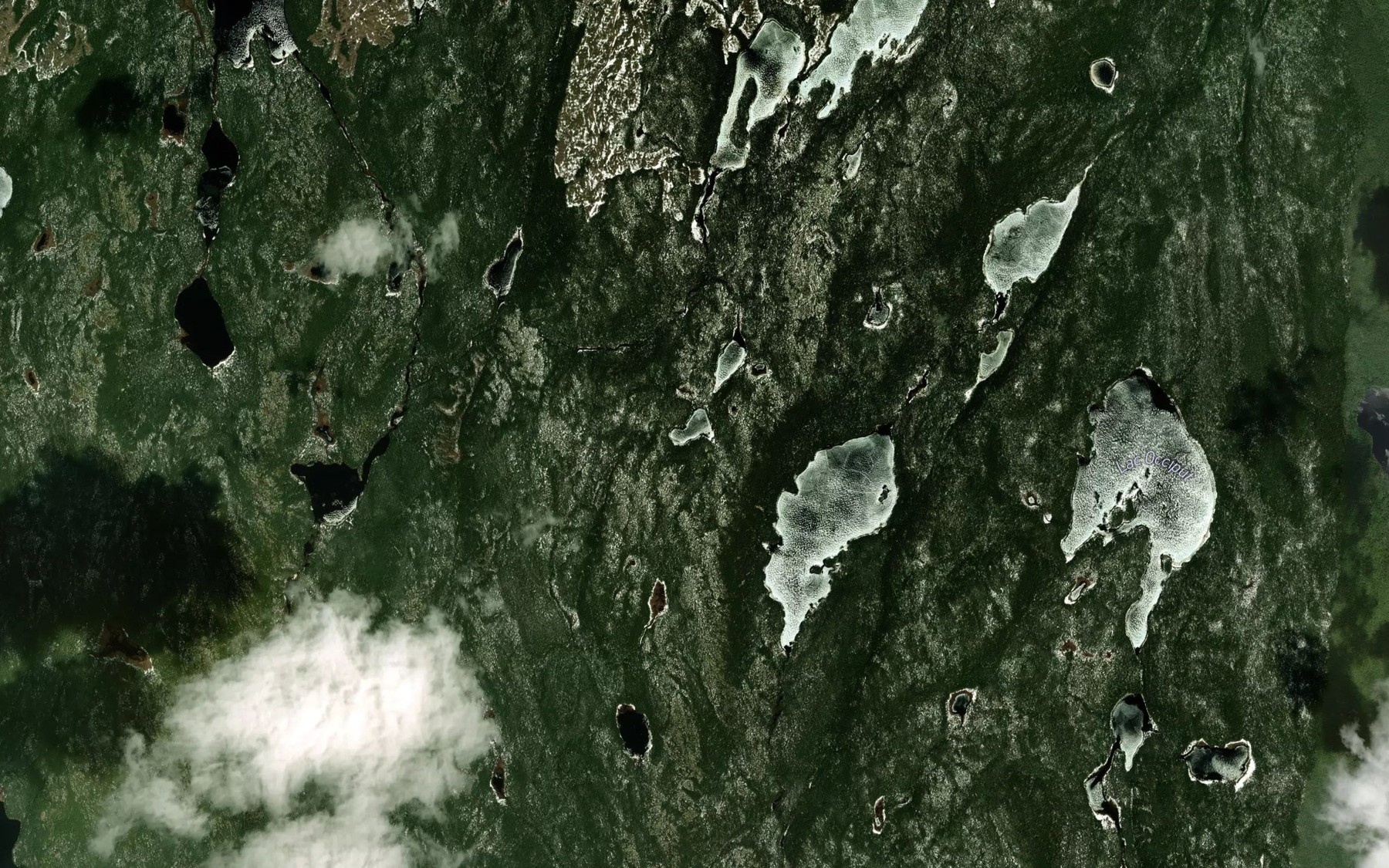 Satellite map of the Lac Daramcour