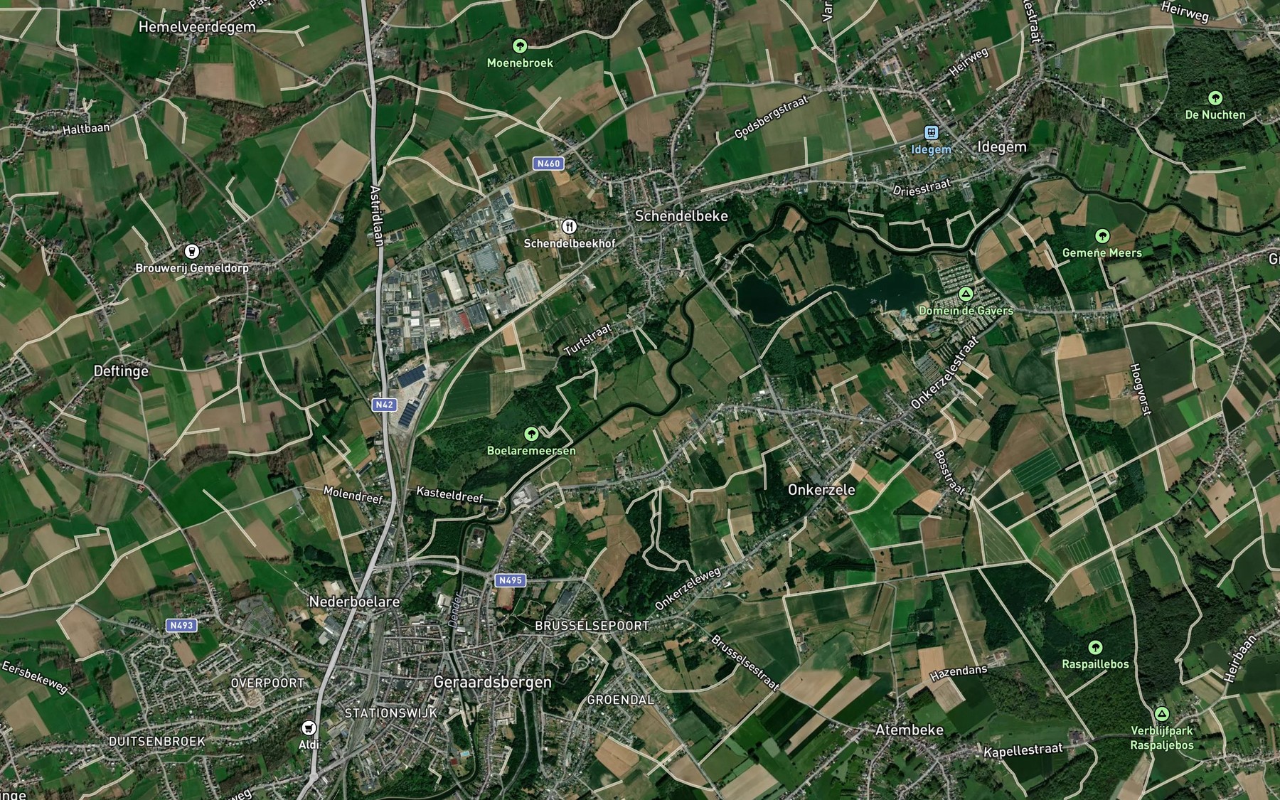 Satellite map of the Dammersbeek