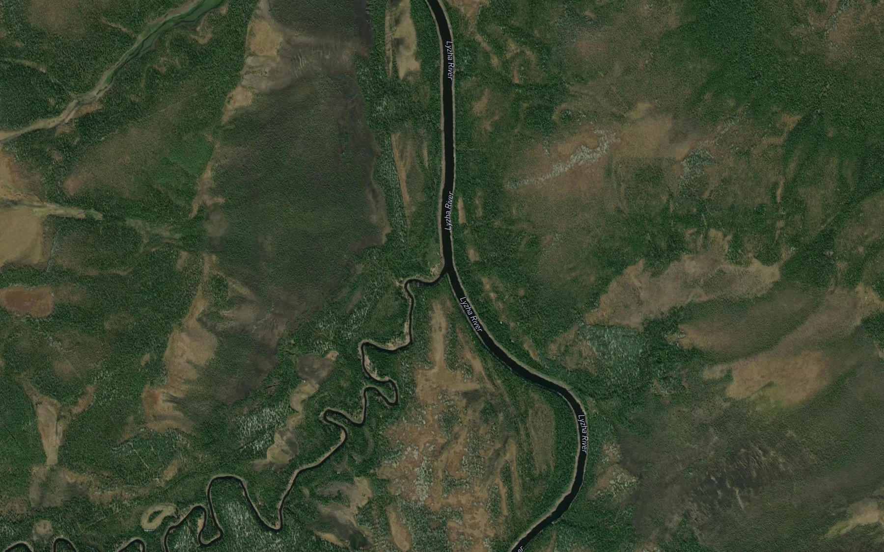 Satellite map of the Ydzhyd-Terekhovey