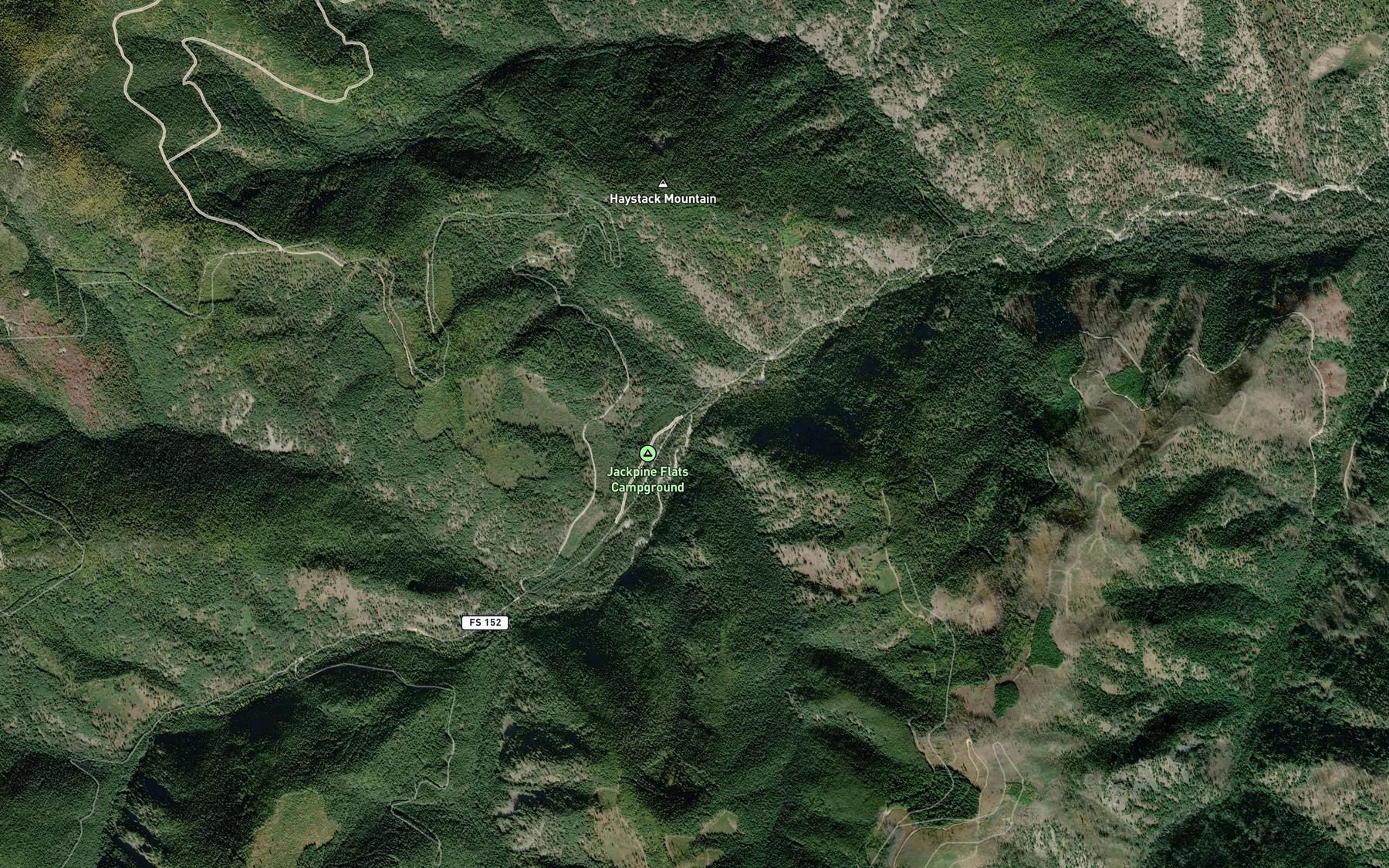 Satellite map of the Cub Creek