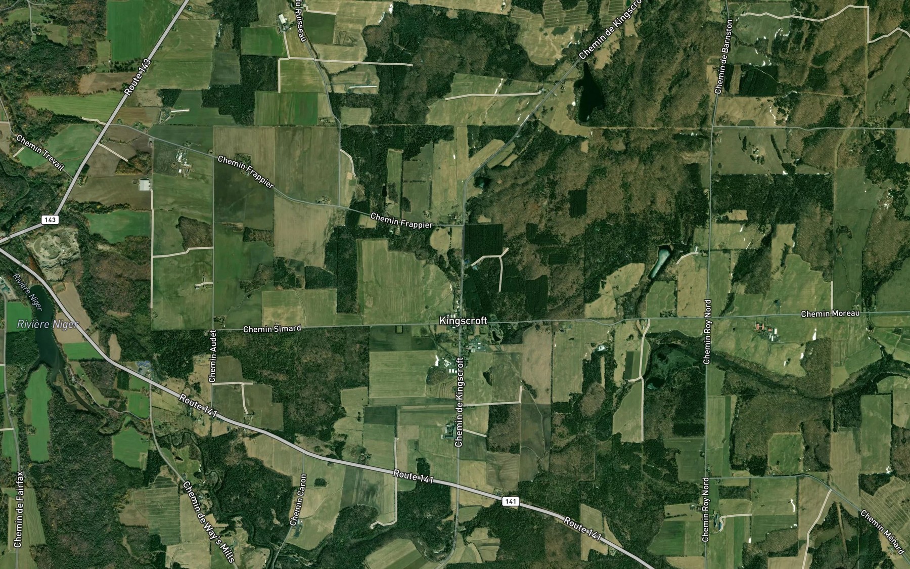Satellite map of the Cours d'eau Bourquard