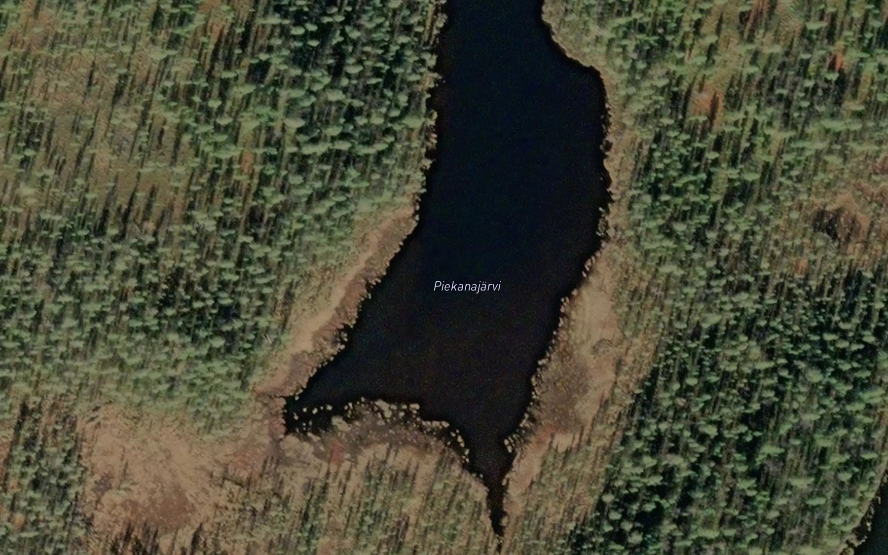 Satellite map of the Piehainjavri