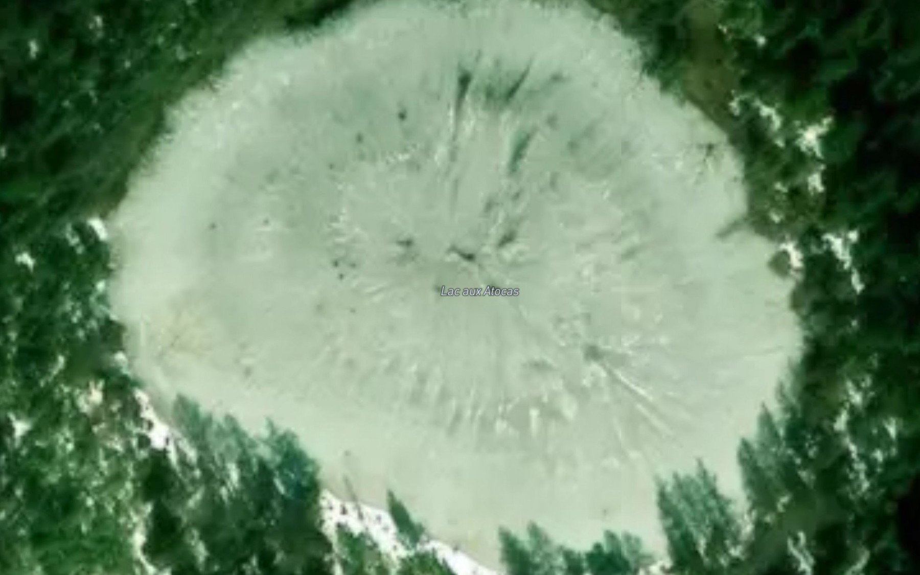 Satellite map of the Lac aux Atocas