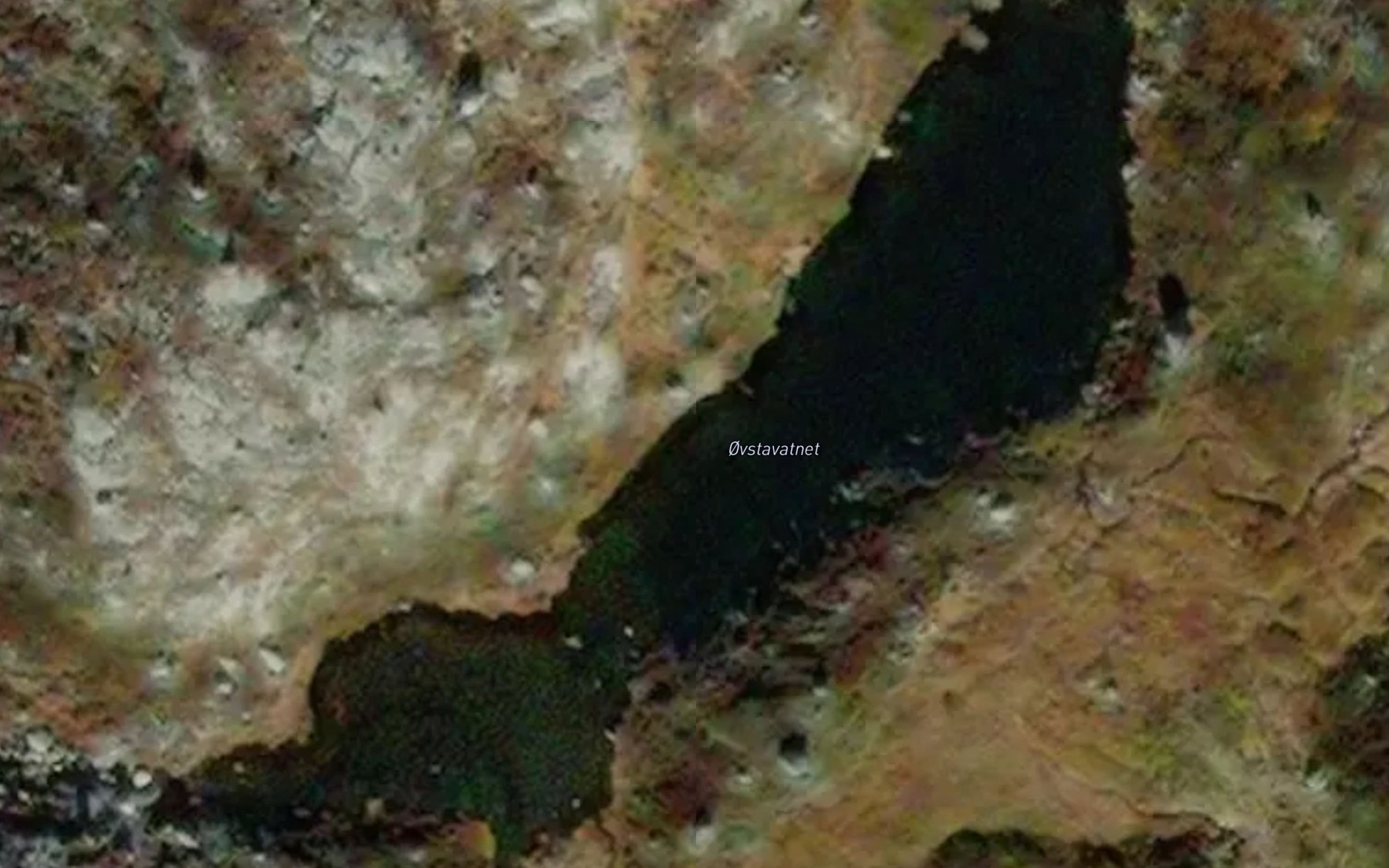 Satellite map of the Ovstavatnet