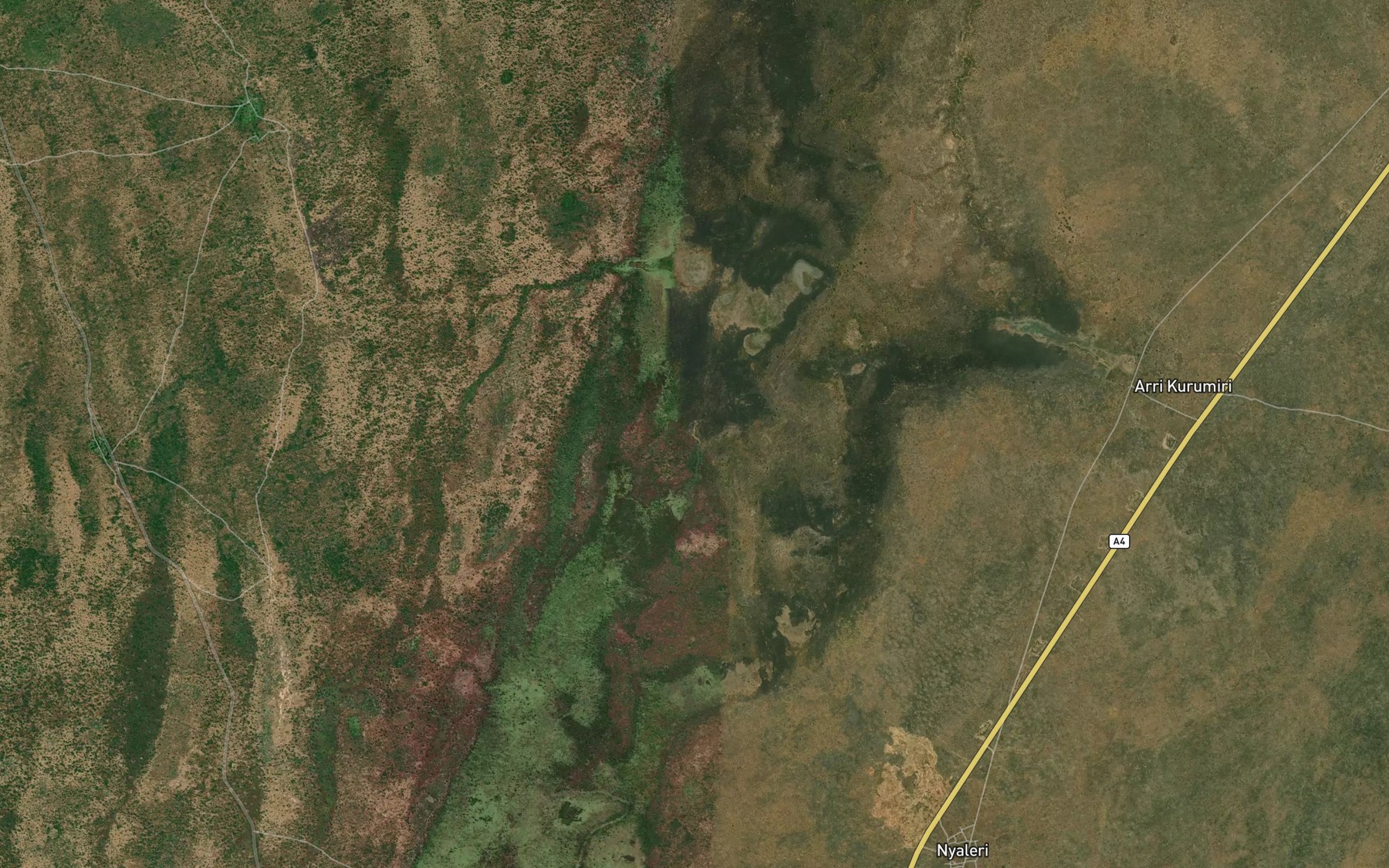 Satellite map of the Goya Koyari