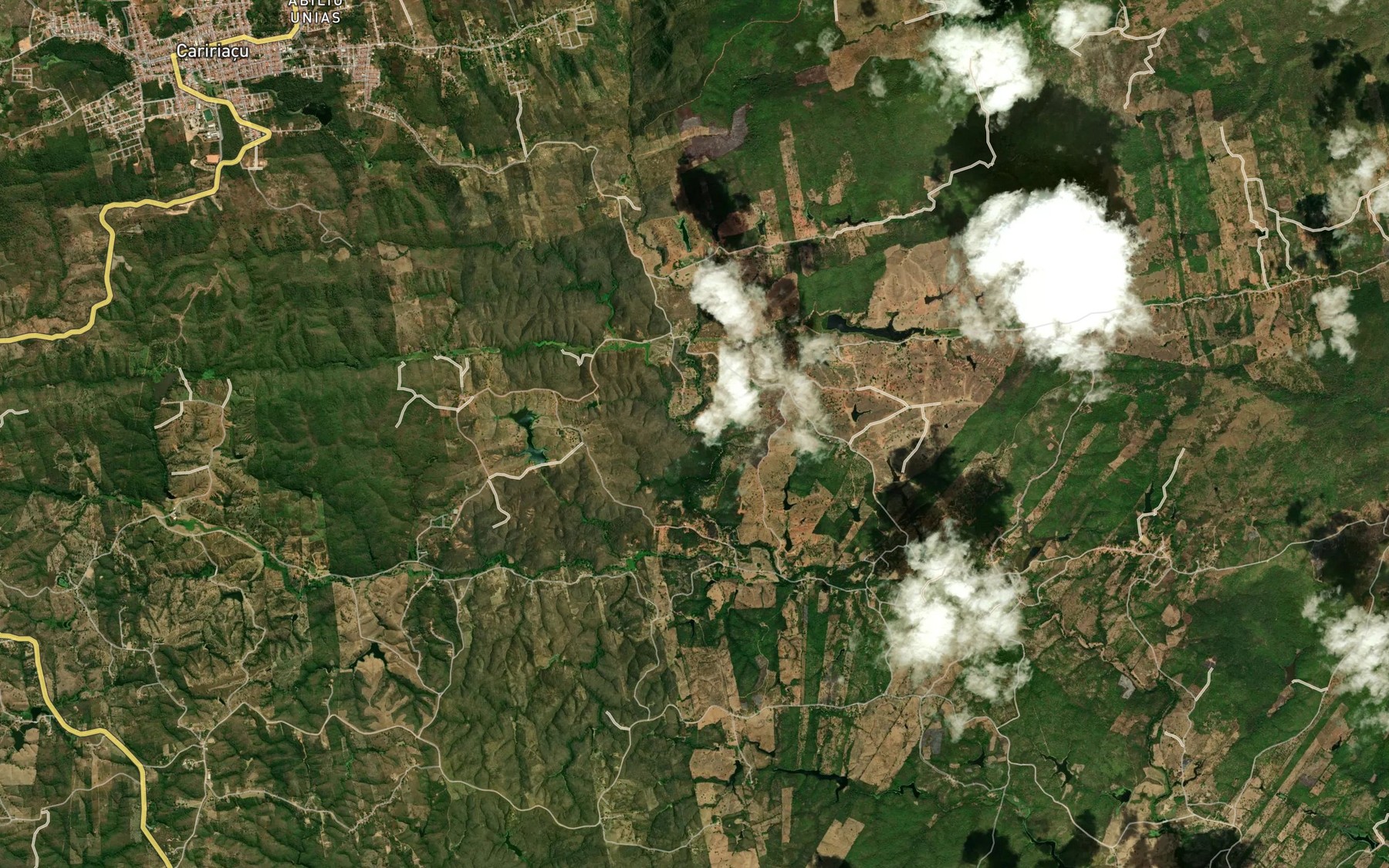 Satellite map of the Riacho Taquari