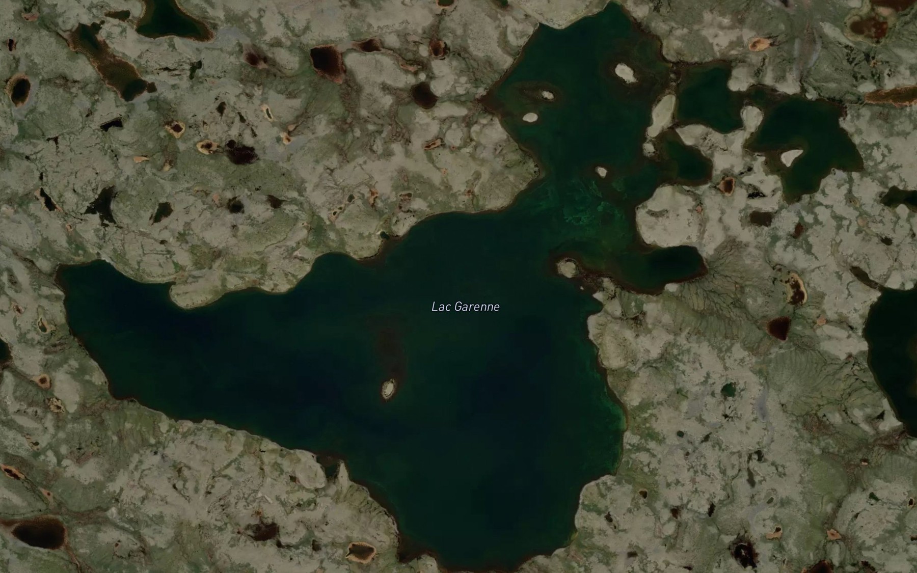 Satellite map of the Lac Garenne