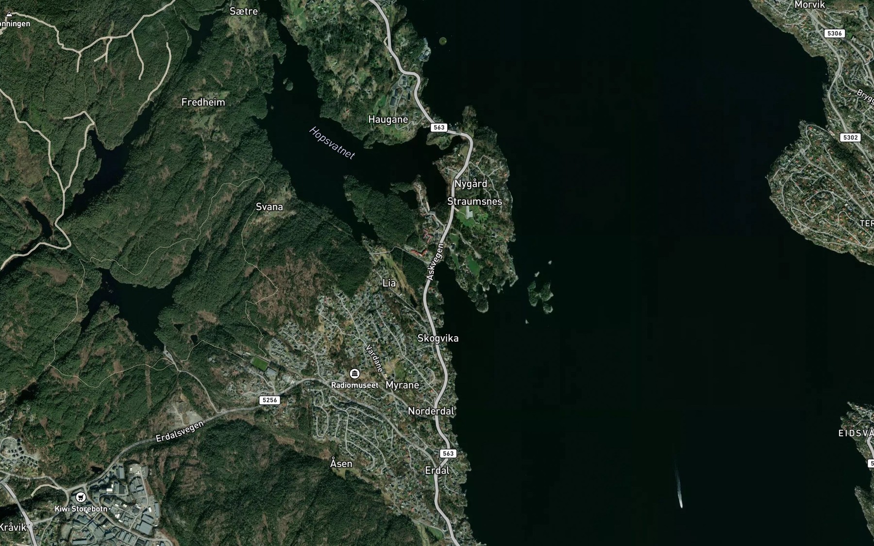 Satellite map of the Olaviki