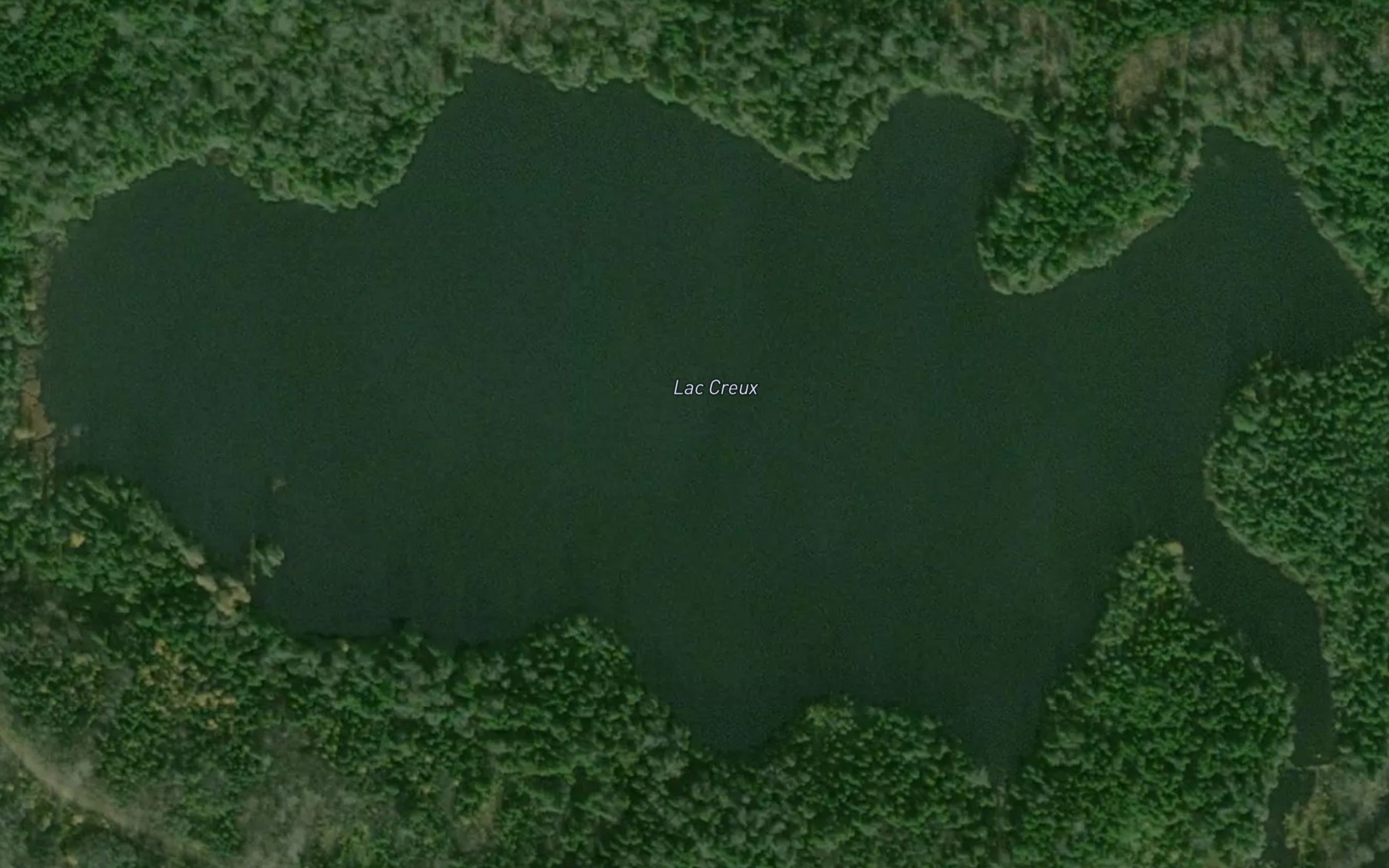 Satellite map of the Lac Creux