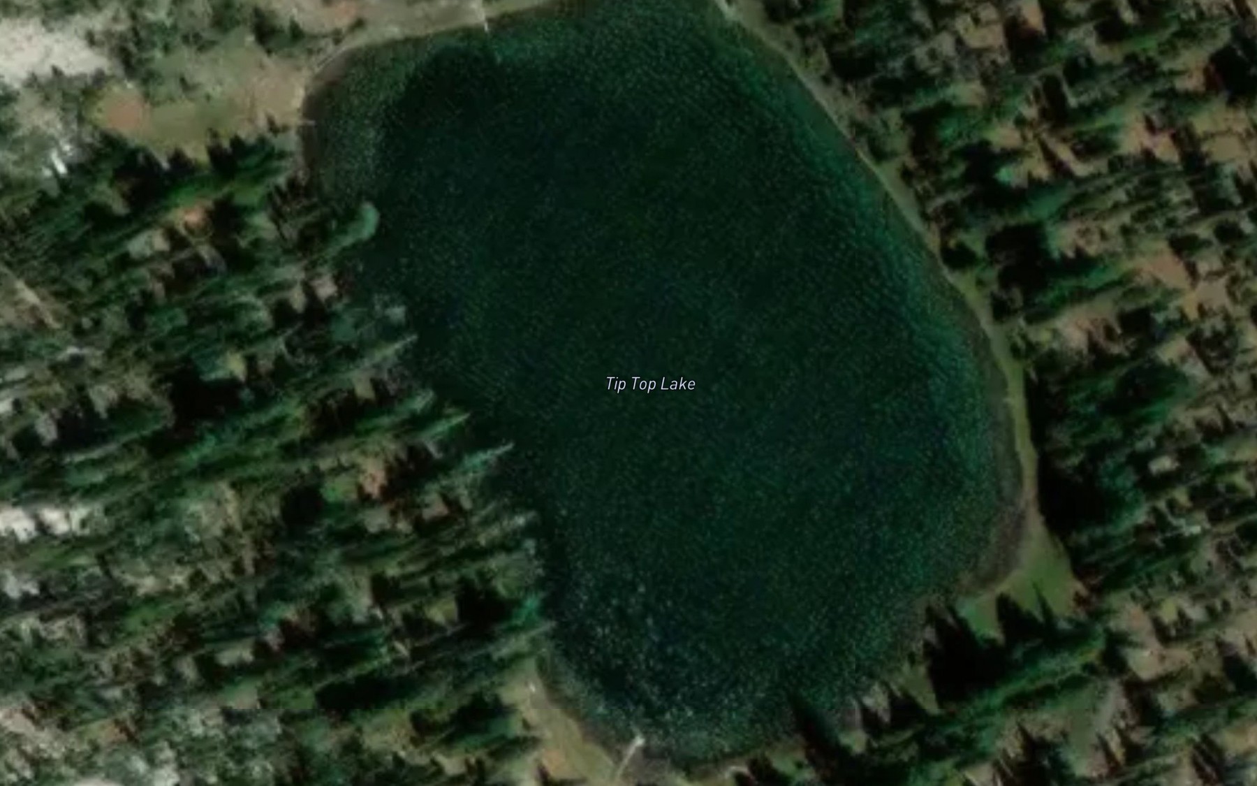 Satellite map of the Tip Top Lake