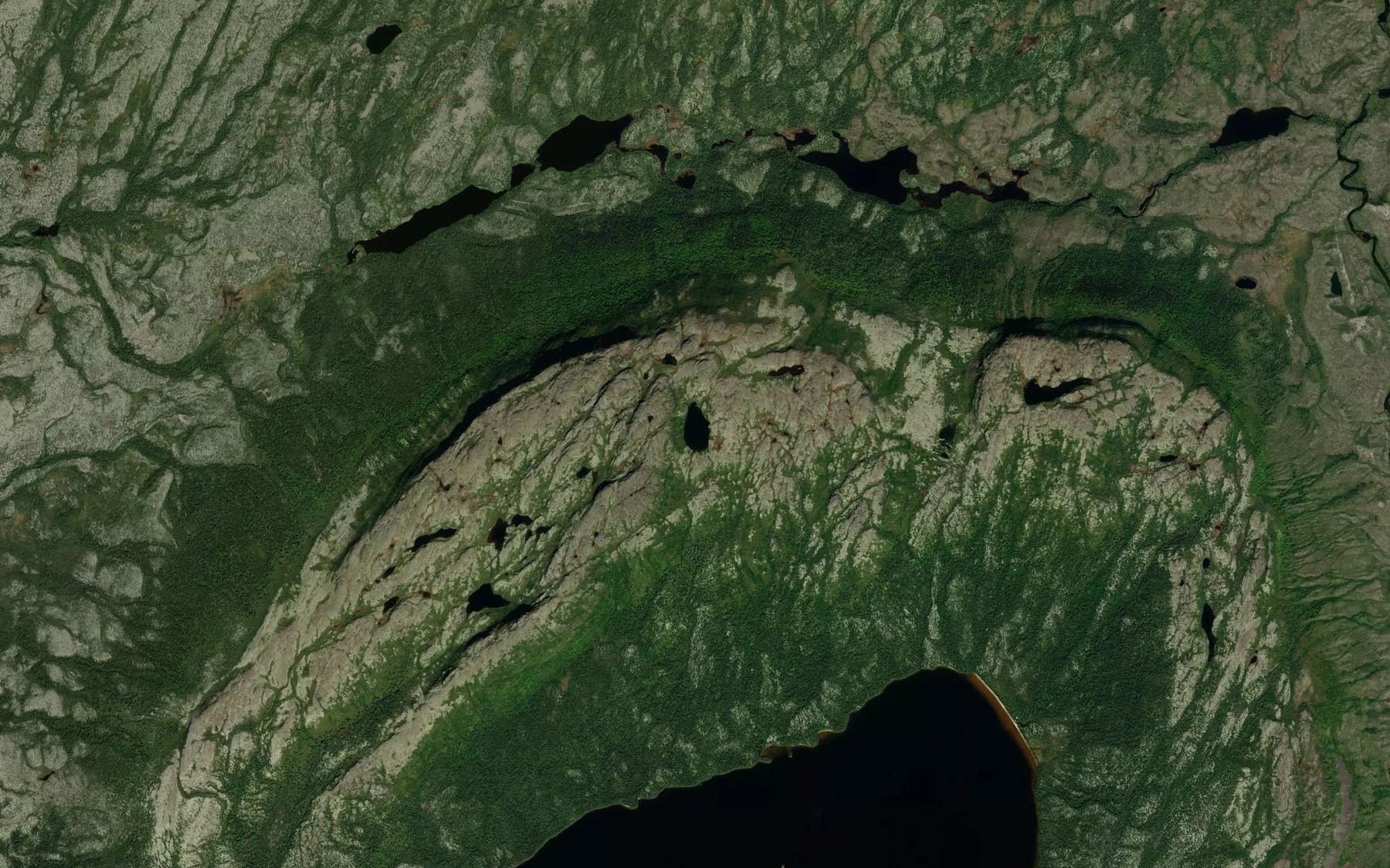 Satellite map of the Lac a la Tortue de Pierre