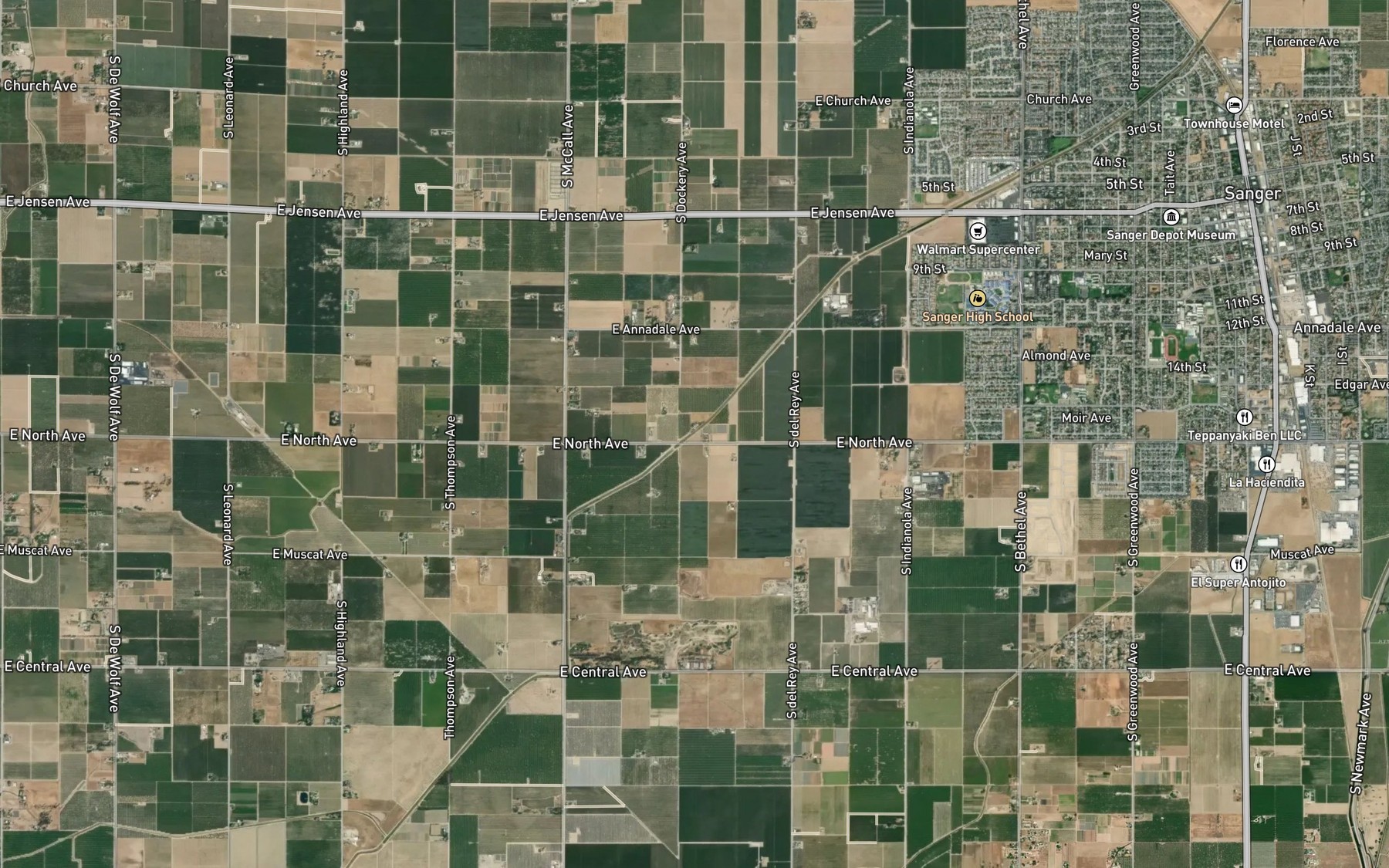 Satellite map of the Fowler Switch Canal