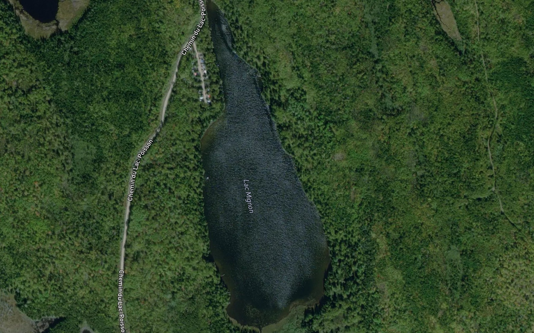 Satellite map of the Lac Mignon
