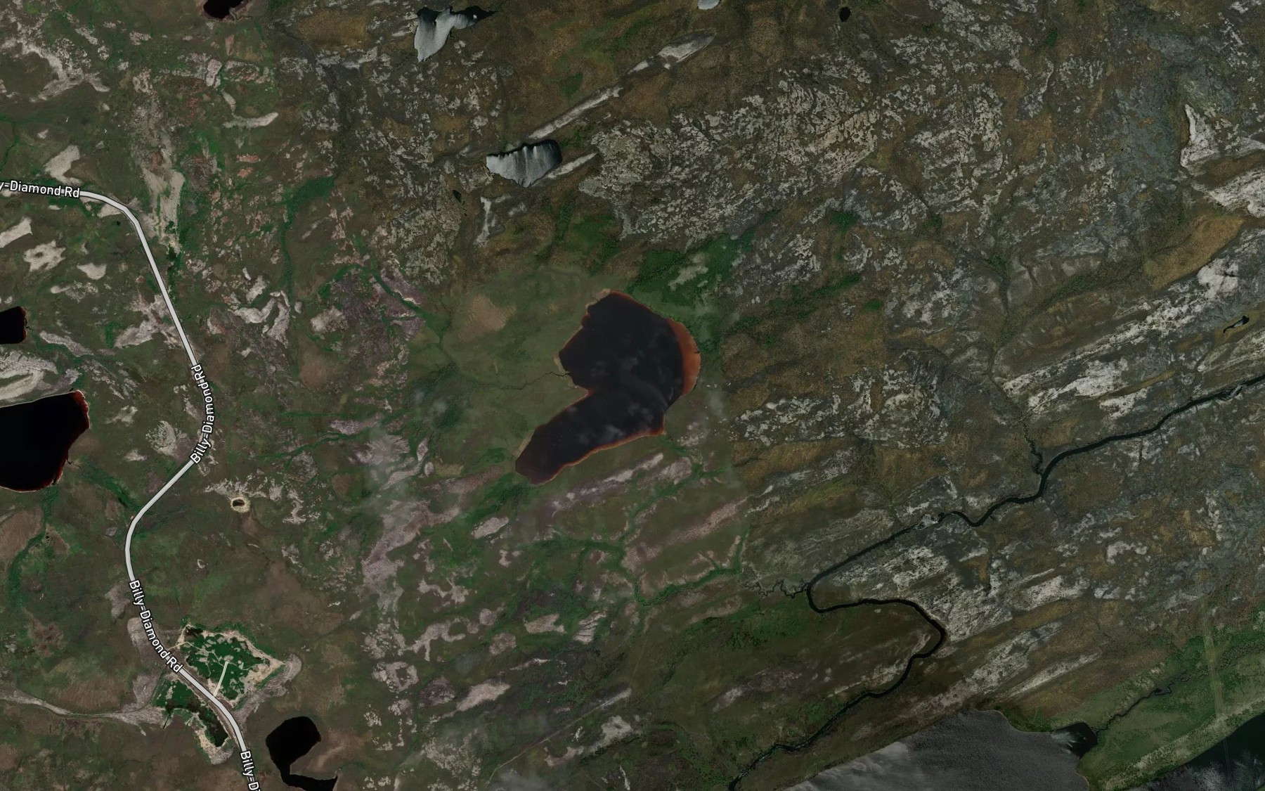 Satellite map of the Lac Munischiwan