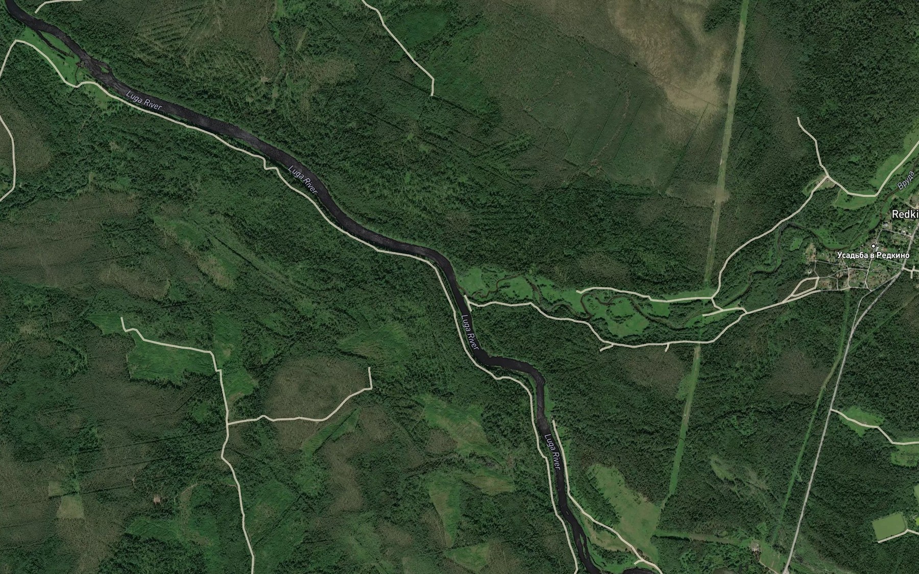 Satellite map of the Vruda