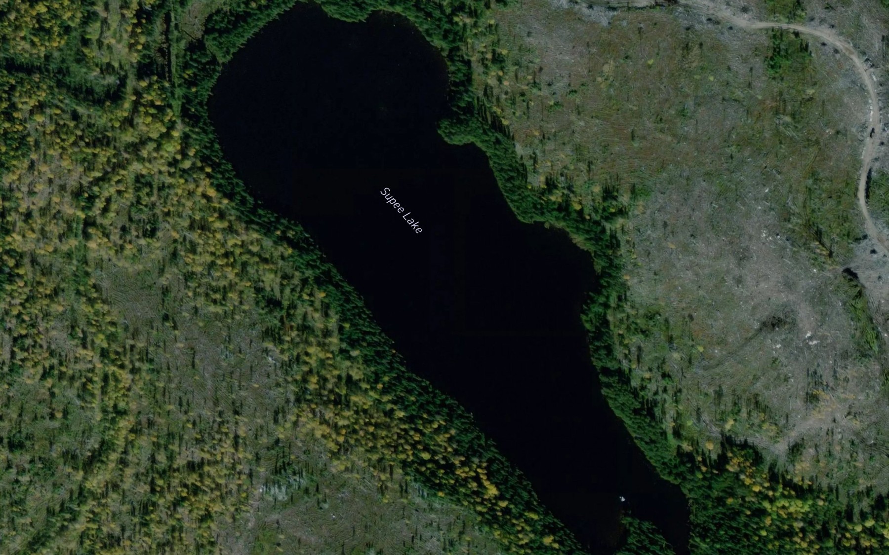 Satellite map of the Supee Lake