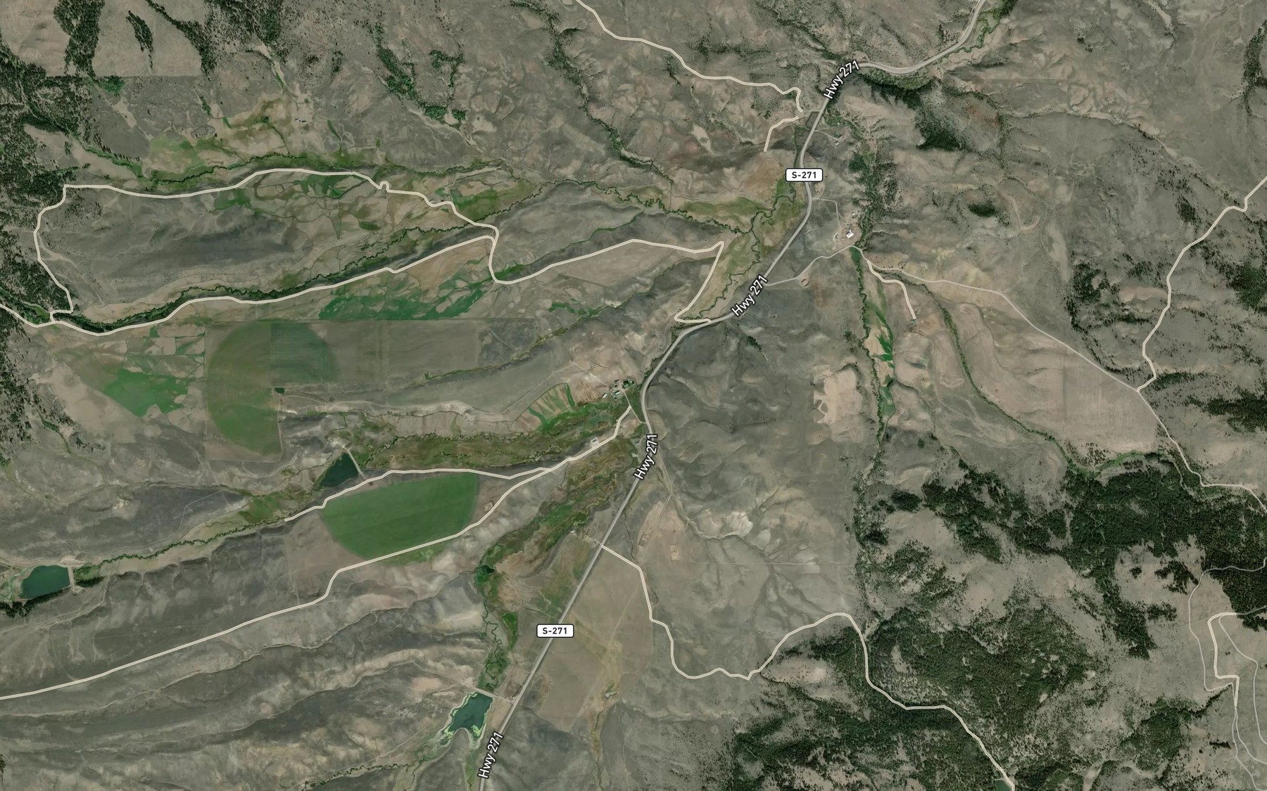 Satellite map of the Sturgeon Creek