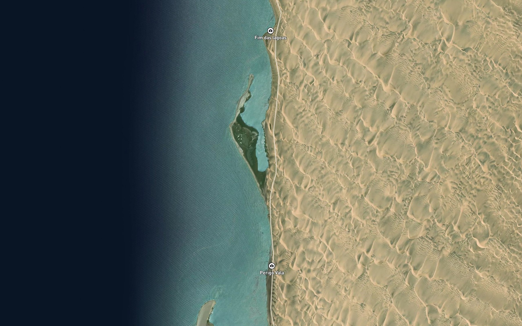 Satellite map of the Enseada do Pessoa