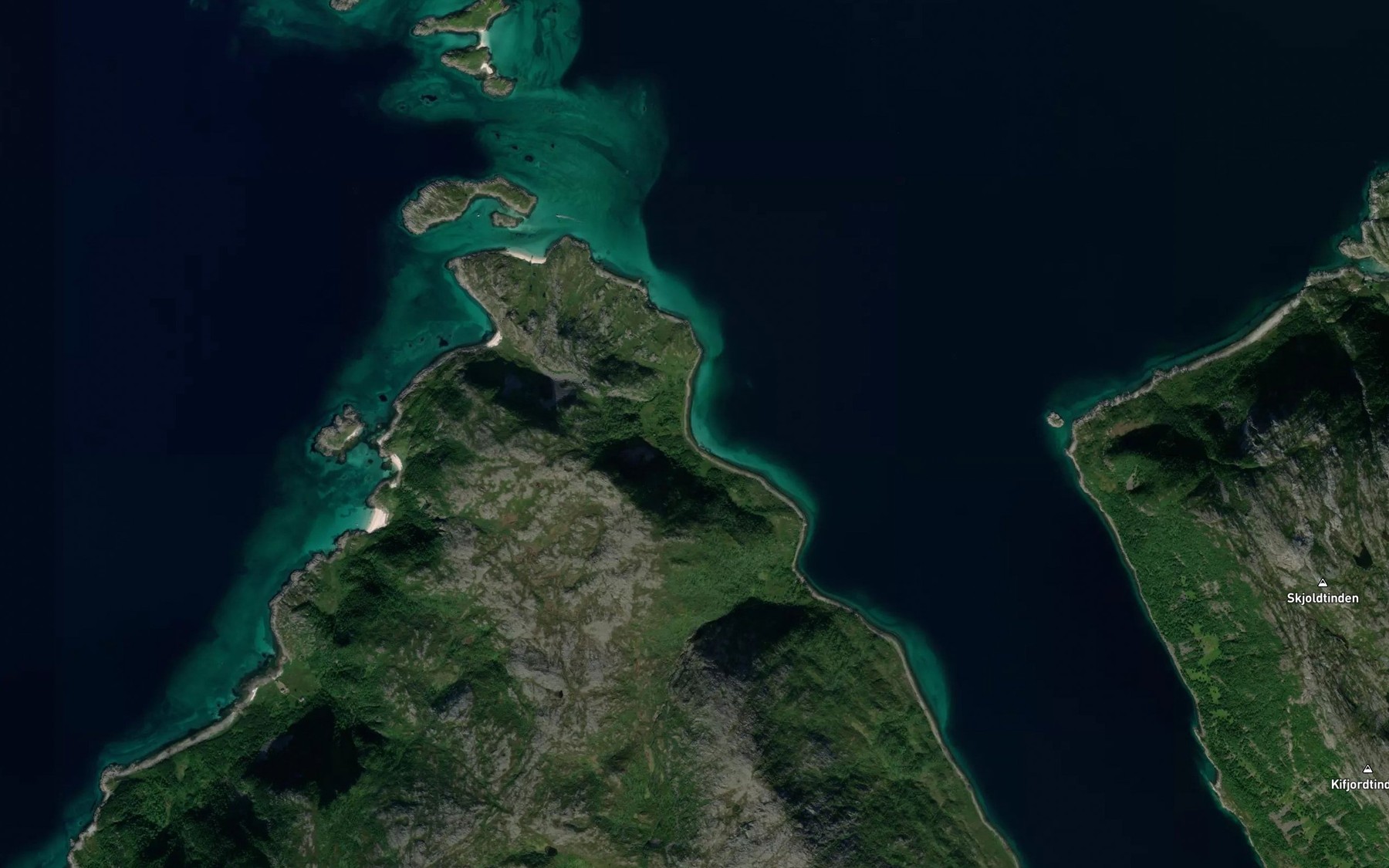 Satellite map of the Sjurgambukta