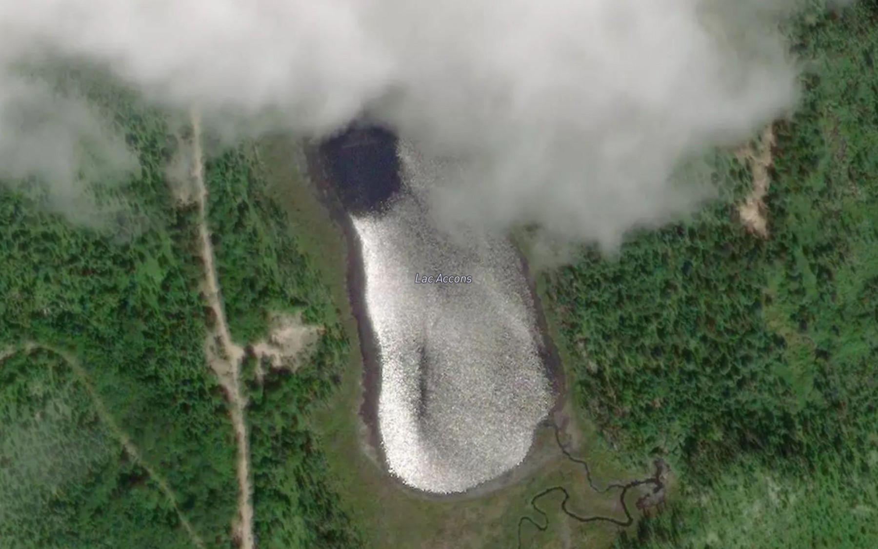 Satellite map of the Lac Accons