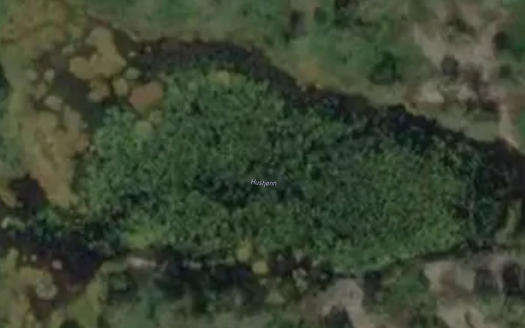 Satellite map of the Hustjonn