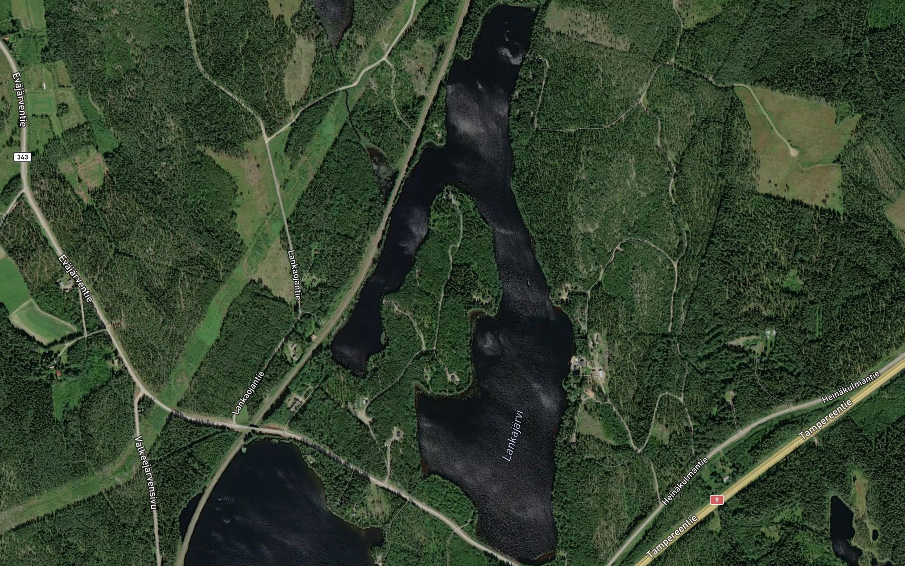 Satellite map of the Lankajarvi