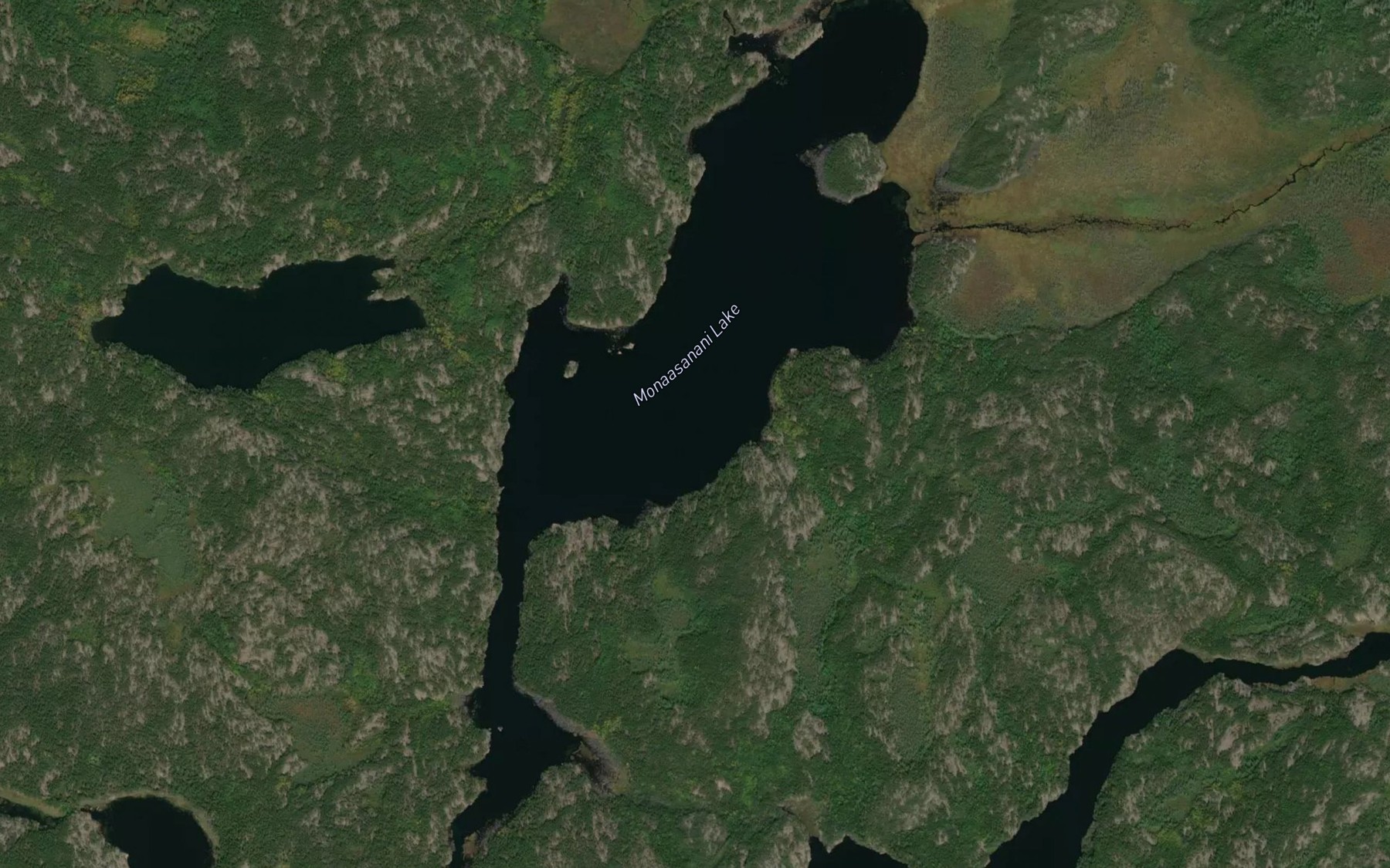 Satellite map of the Monaasanani Lake