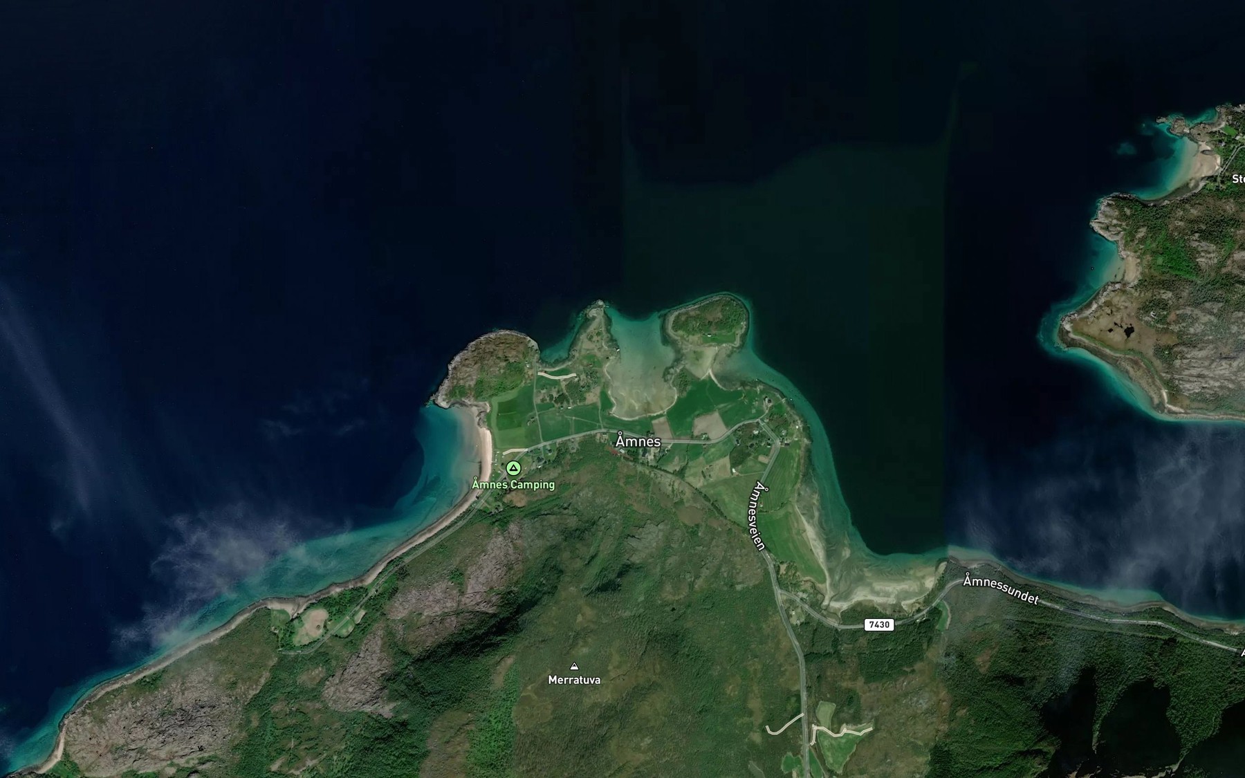 Satellite map of the Strandvika