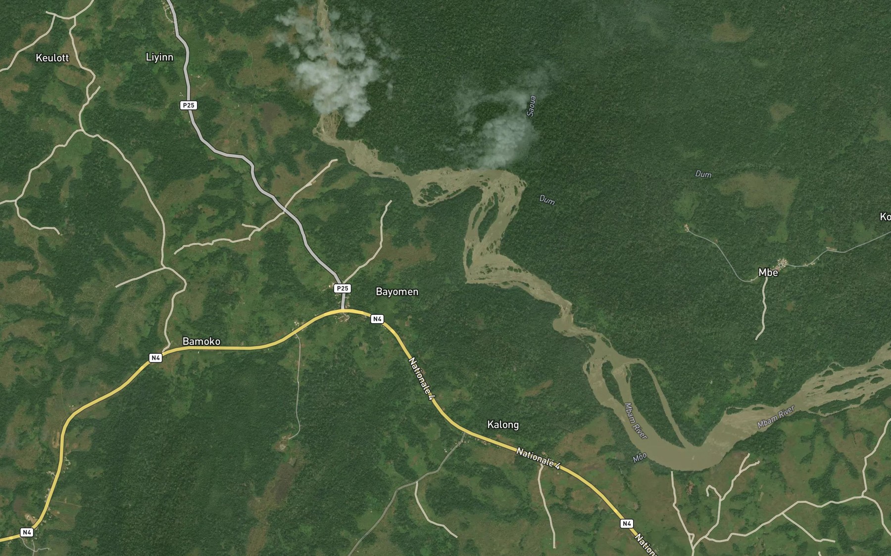 Satellite map of the Mabon