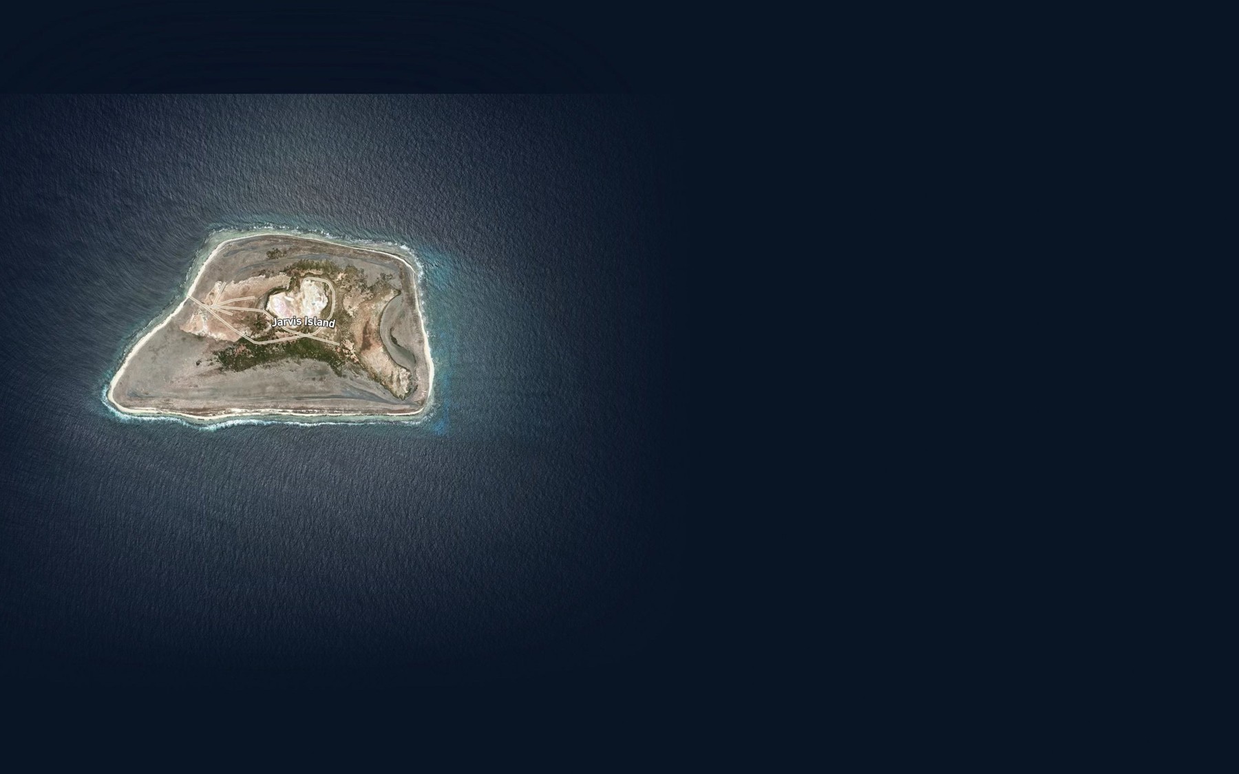Satellite map of the Jarvis Eastern Shoal