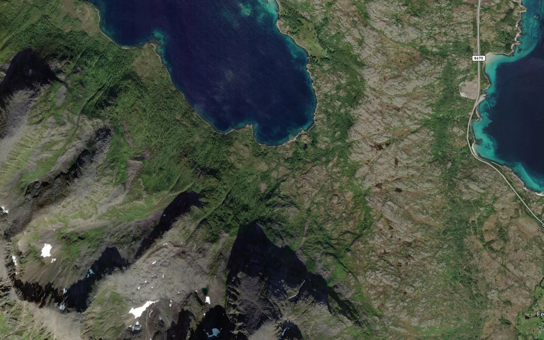 Satellite map of the Trielva
