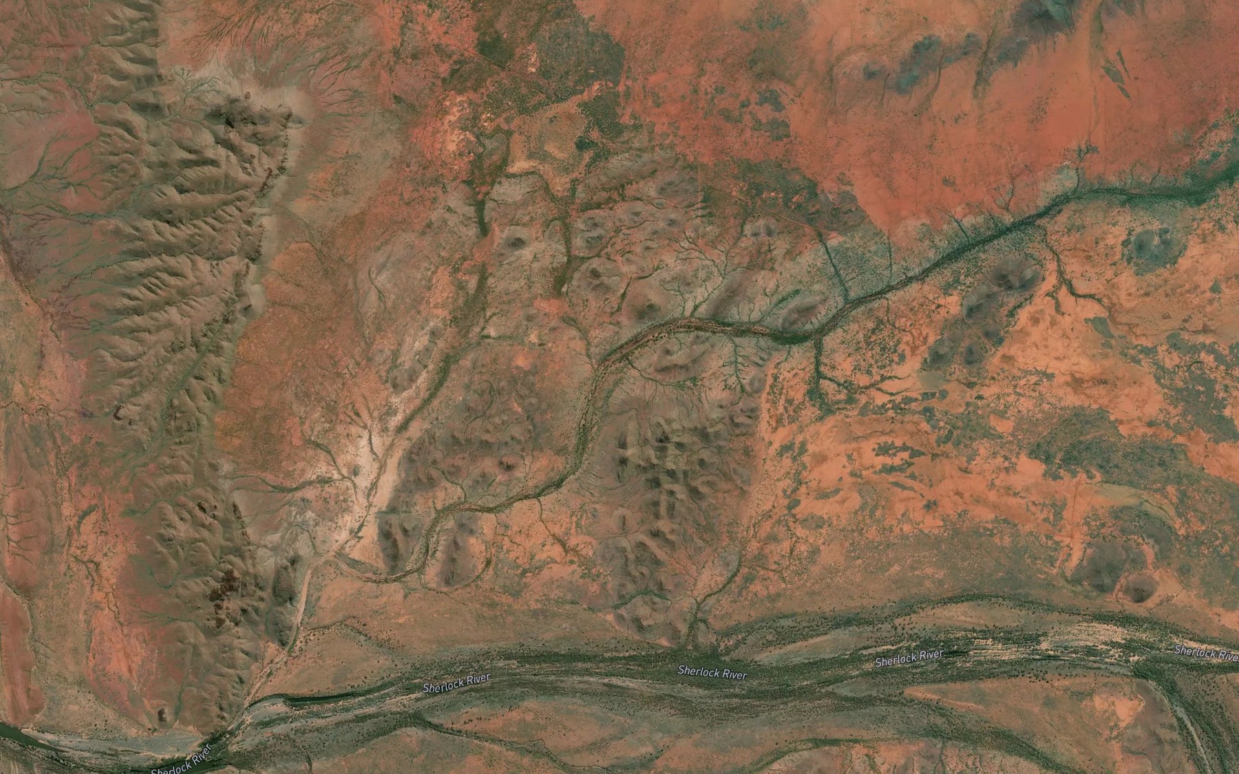 Satellite map of the Stinking Pool