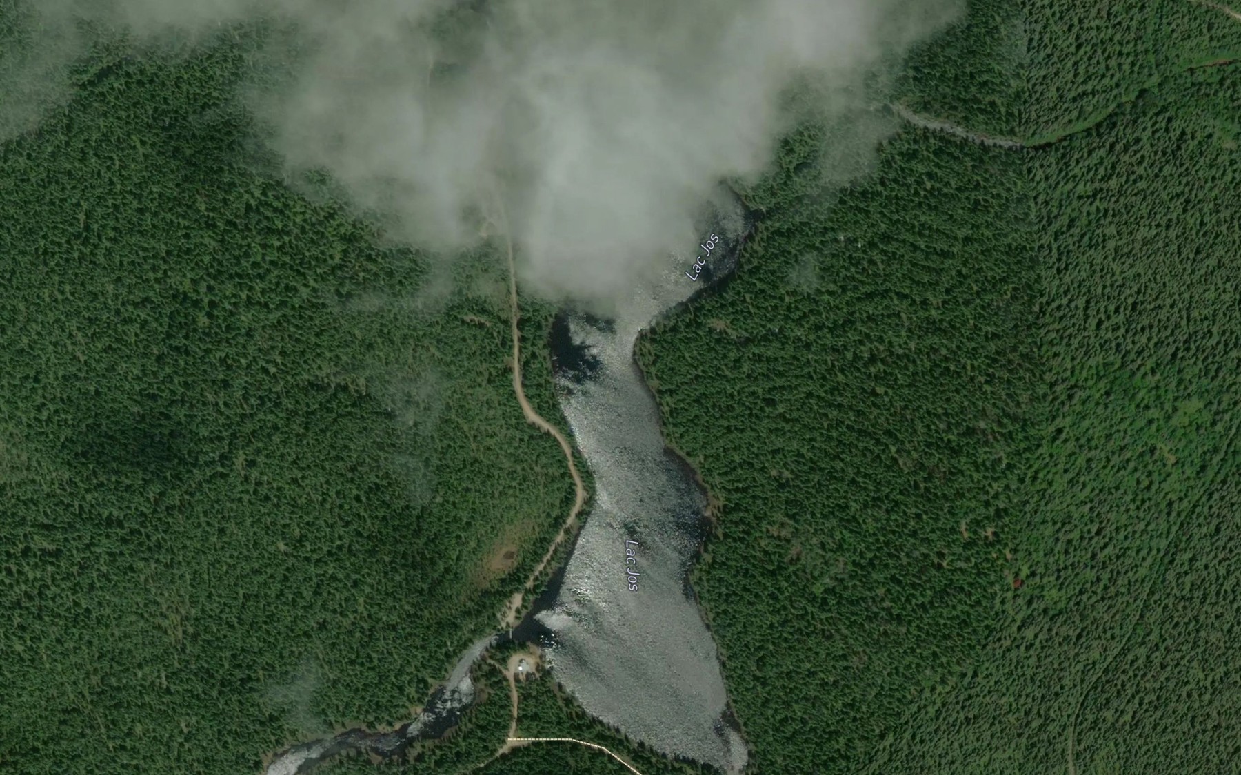 Satellite map of the Lac Jos