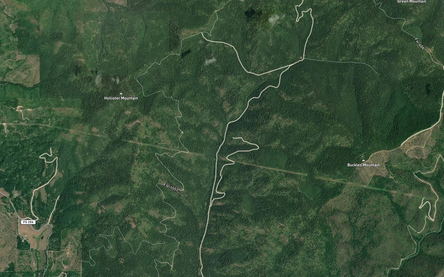 Satellite map of the Timber Creek