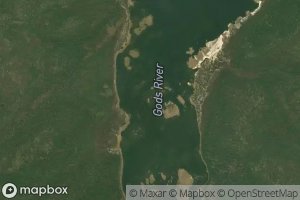 Satellite map of the Allen Rapids