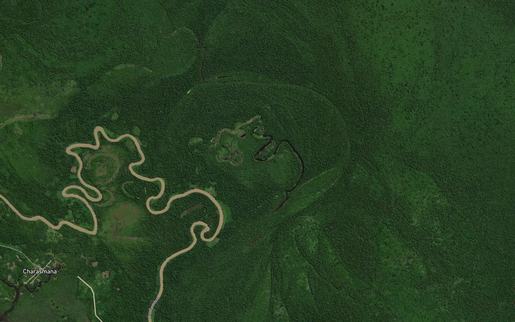 Satellite map of the Laguna Nashantao
