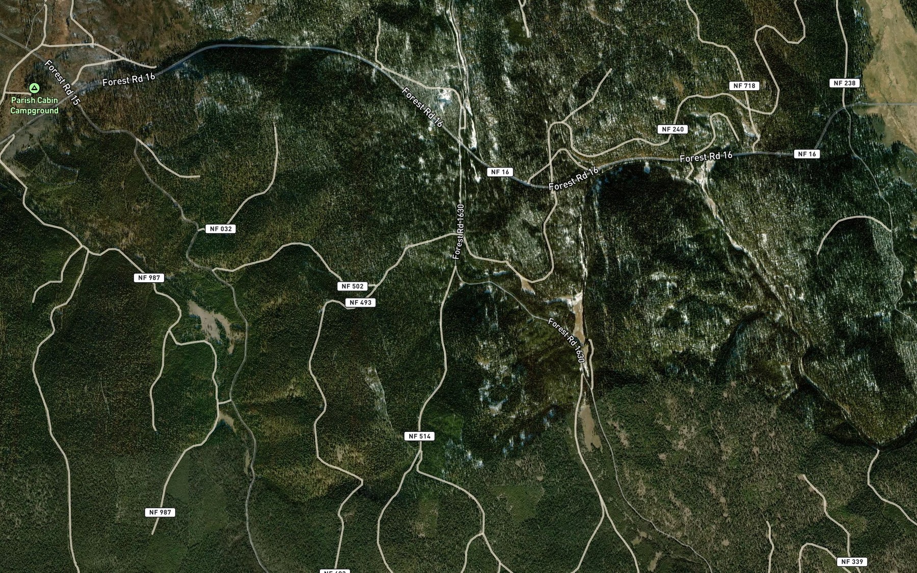 Satellite map of the B S Spring