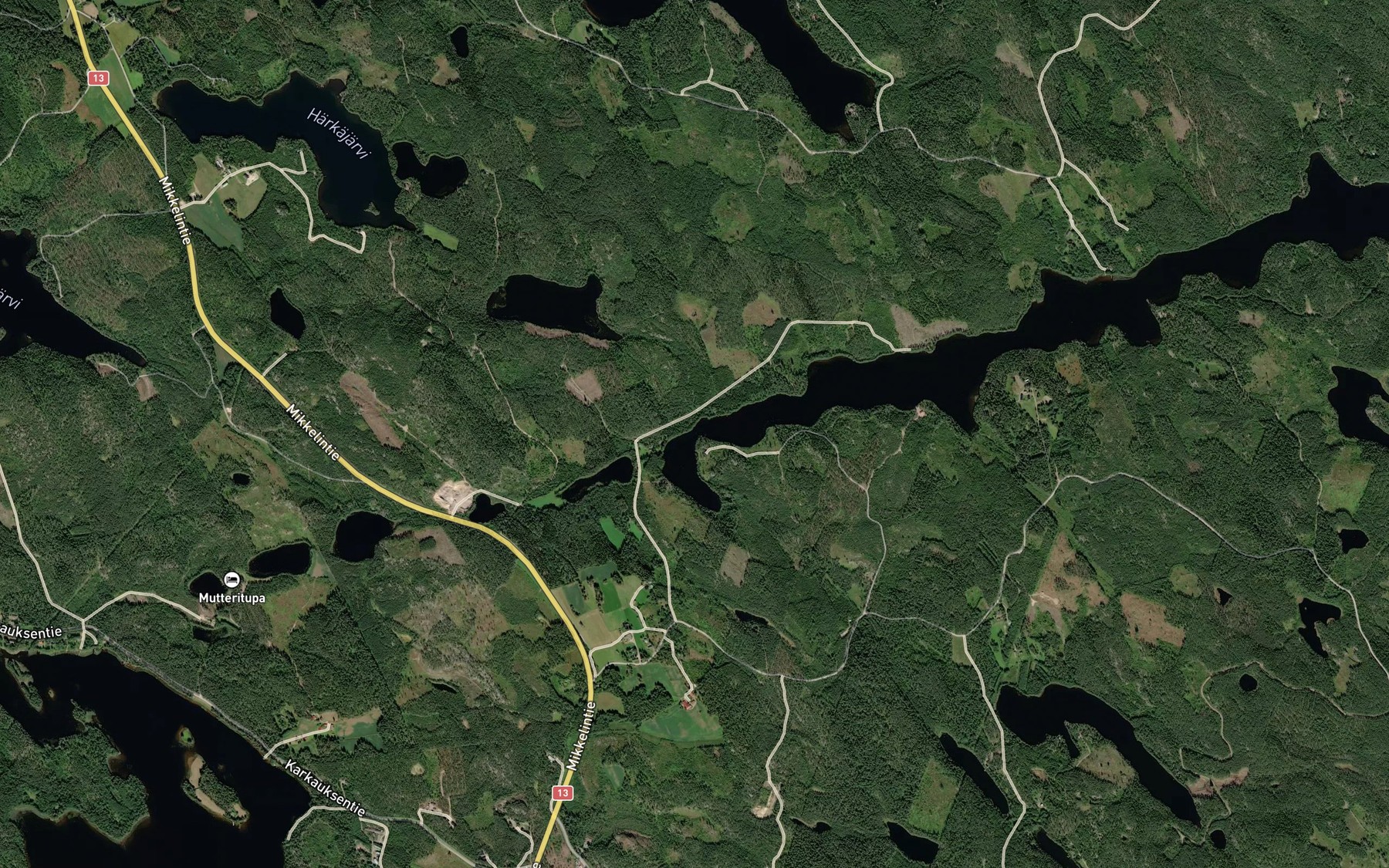 Satellite map of the Ristipunkansalmi