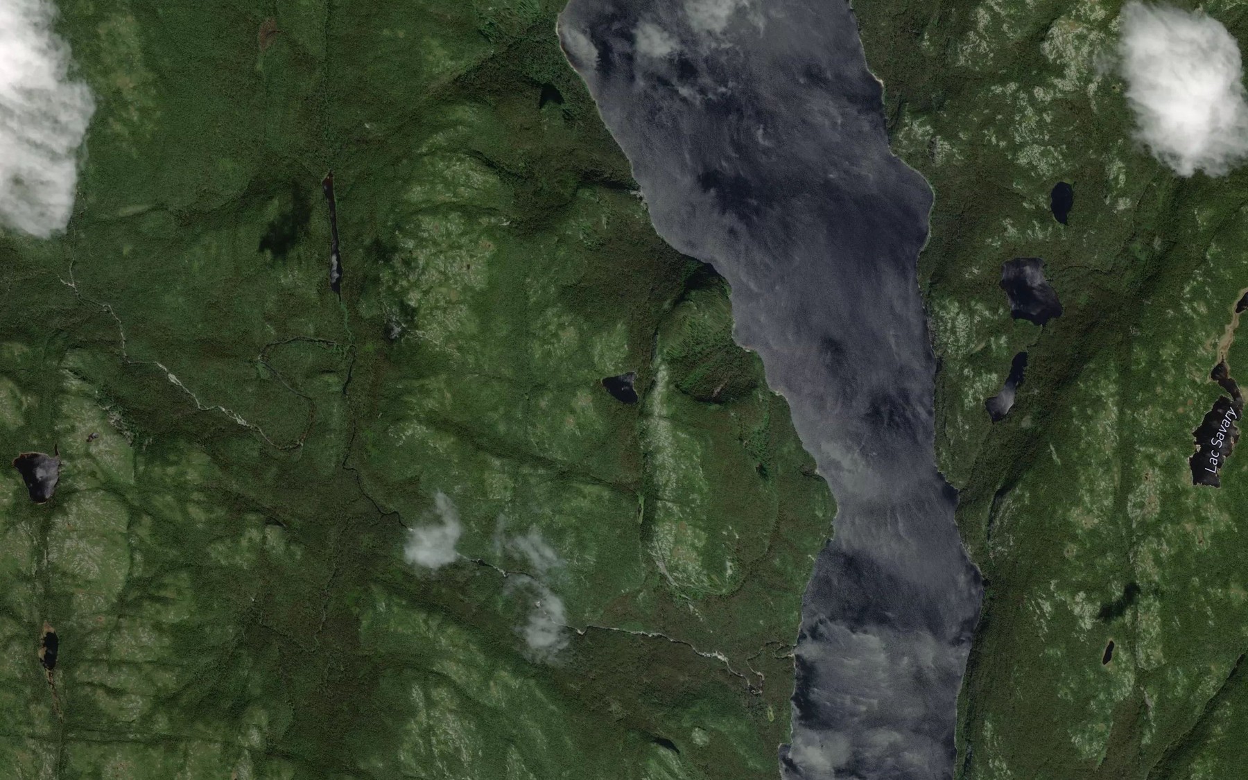 Satellite map of the Lac Bonsan