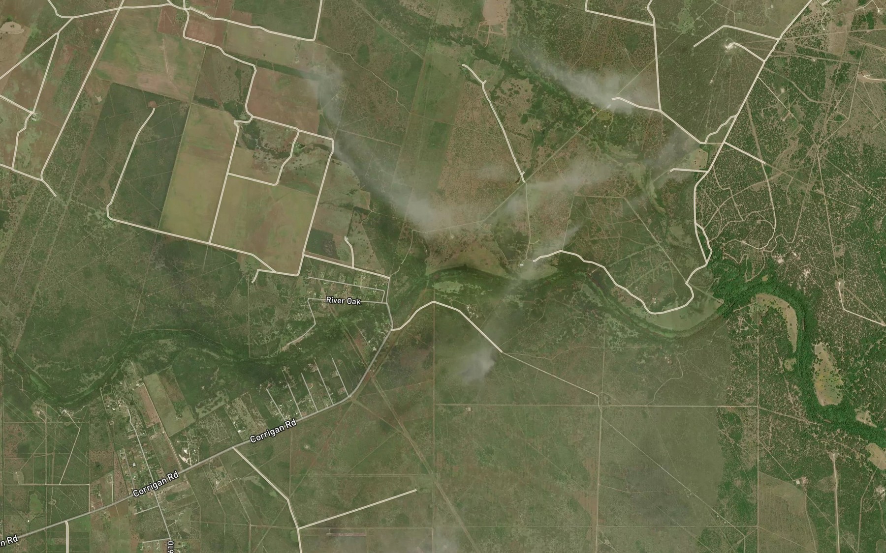 Satellite map of the Corrigan Hole