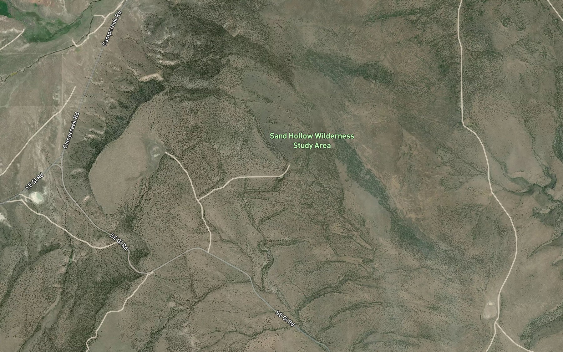 Satellite map of the Division Waterhole