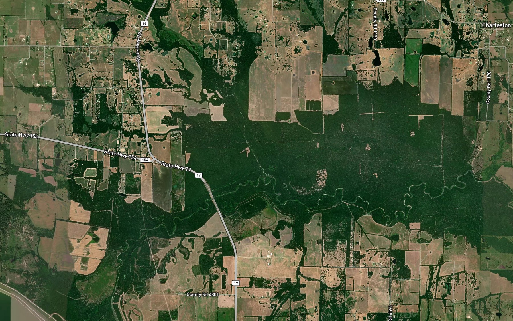 Satellite map of the Boyd Branch