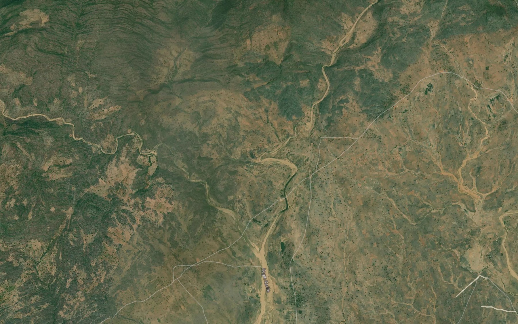 Satellite map of the River Shika