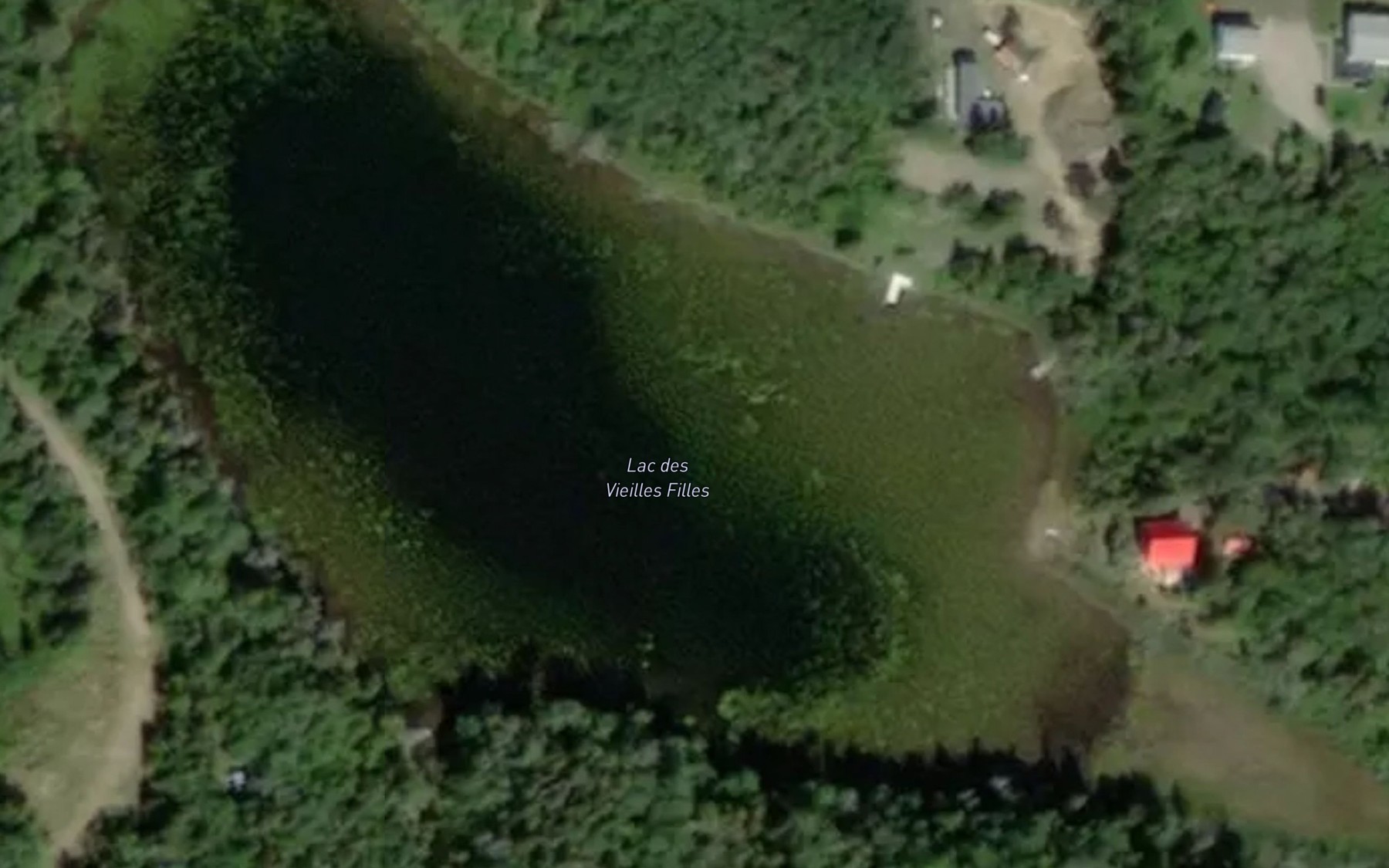 Satellite map of the Lac des Vieilles Filles