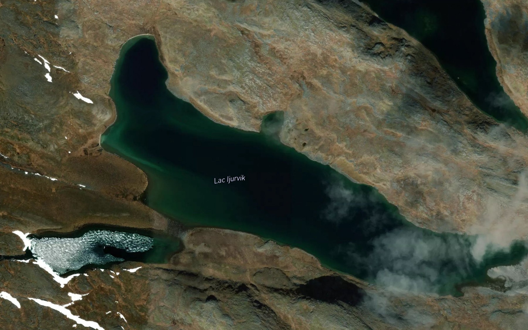 Satellite map of the Lac Ijurvik