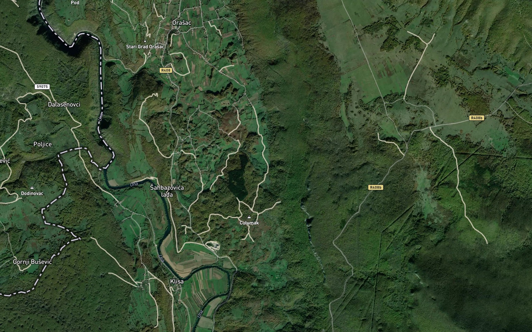 Satellite map of the Matijevica Vrelo