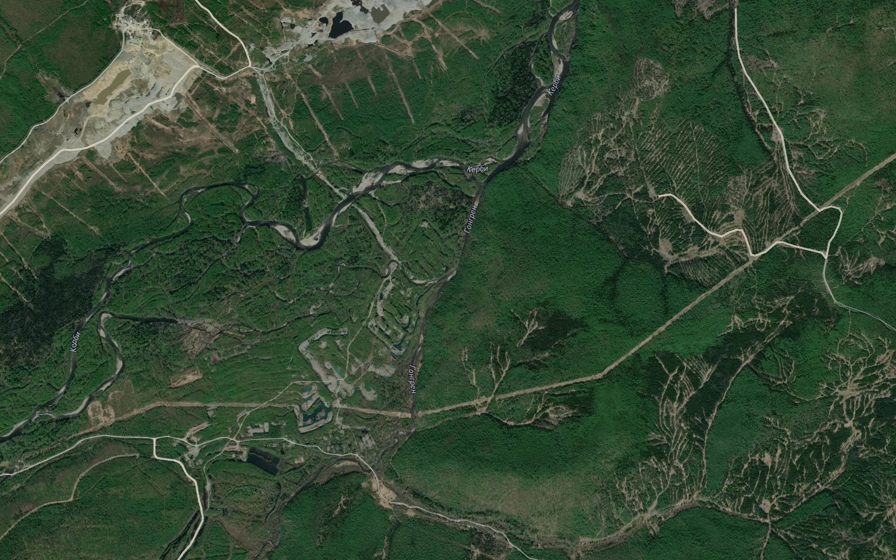 Satellite map of the Gongren