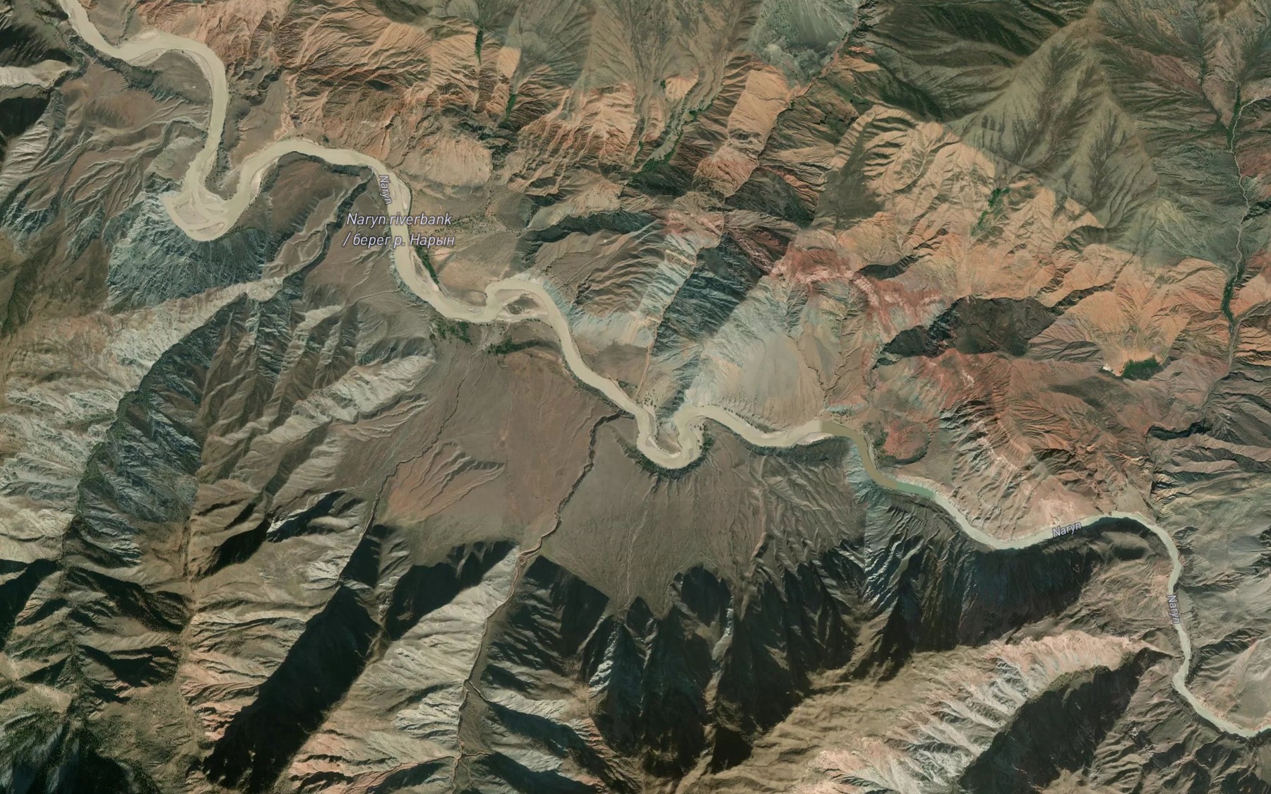 Satellite map of the Kyzyl-Kel'