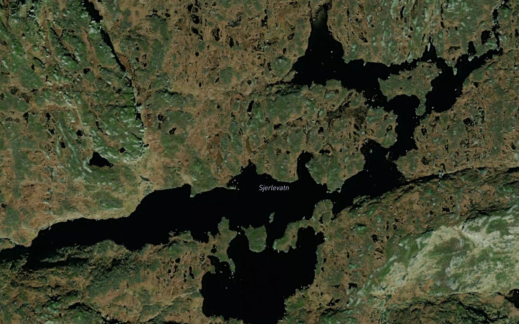 Satellite map of the Skjerlevatnet