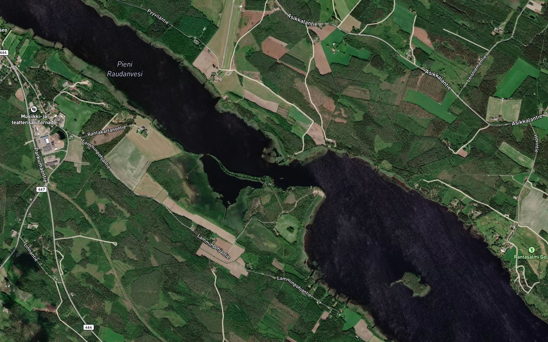 Satellite map of the Hiekkasalmi